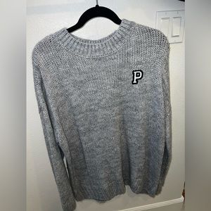 New grey PINK sweater